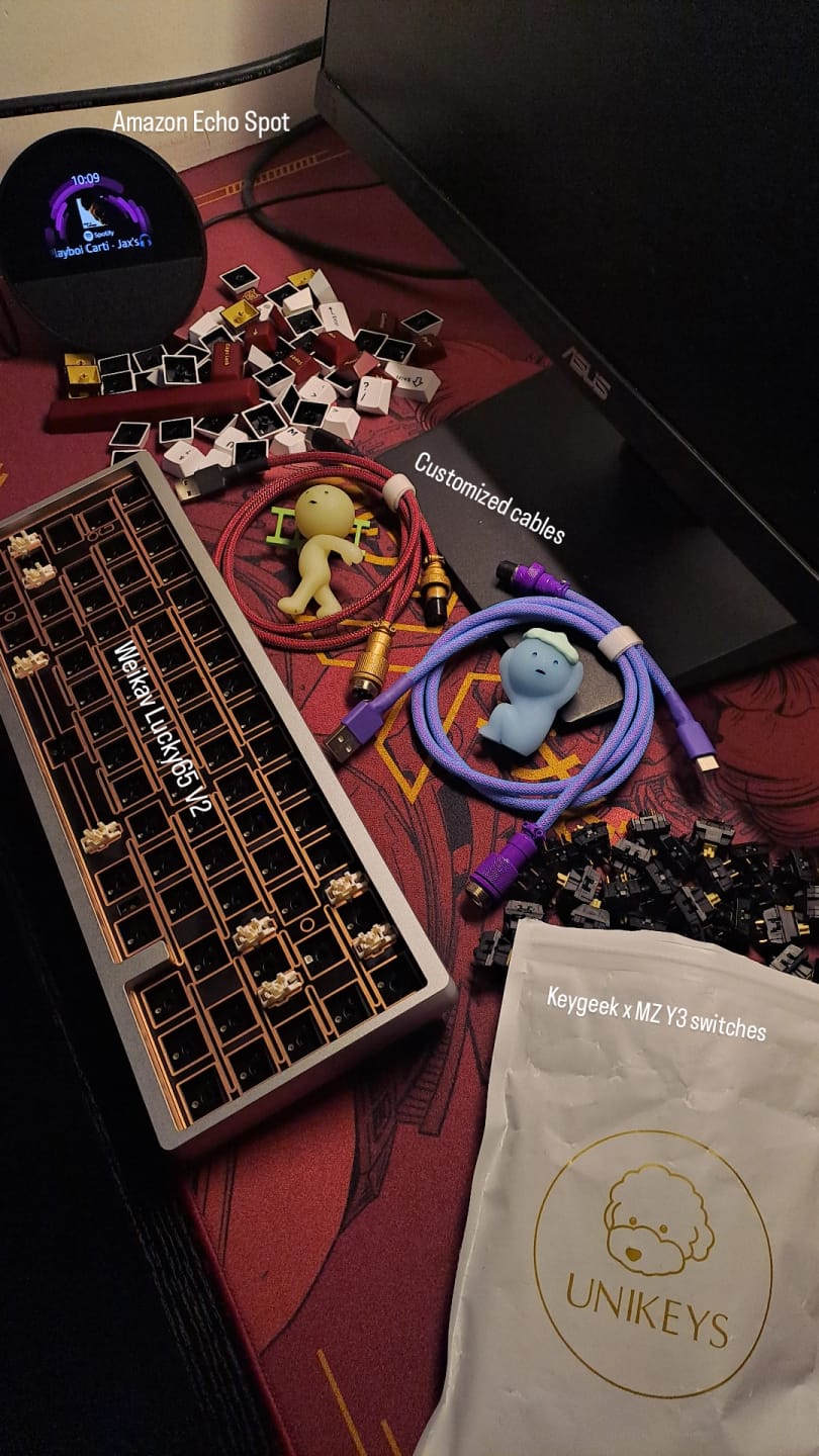 Customer photo review of KEYGEEK Y3 LINEAR SWITCH FACTORY LUBED (10PCS)