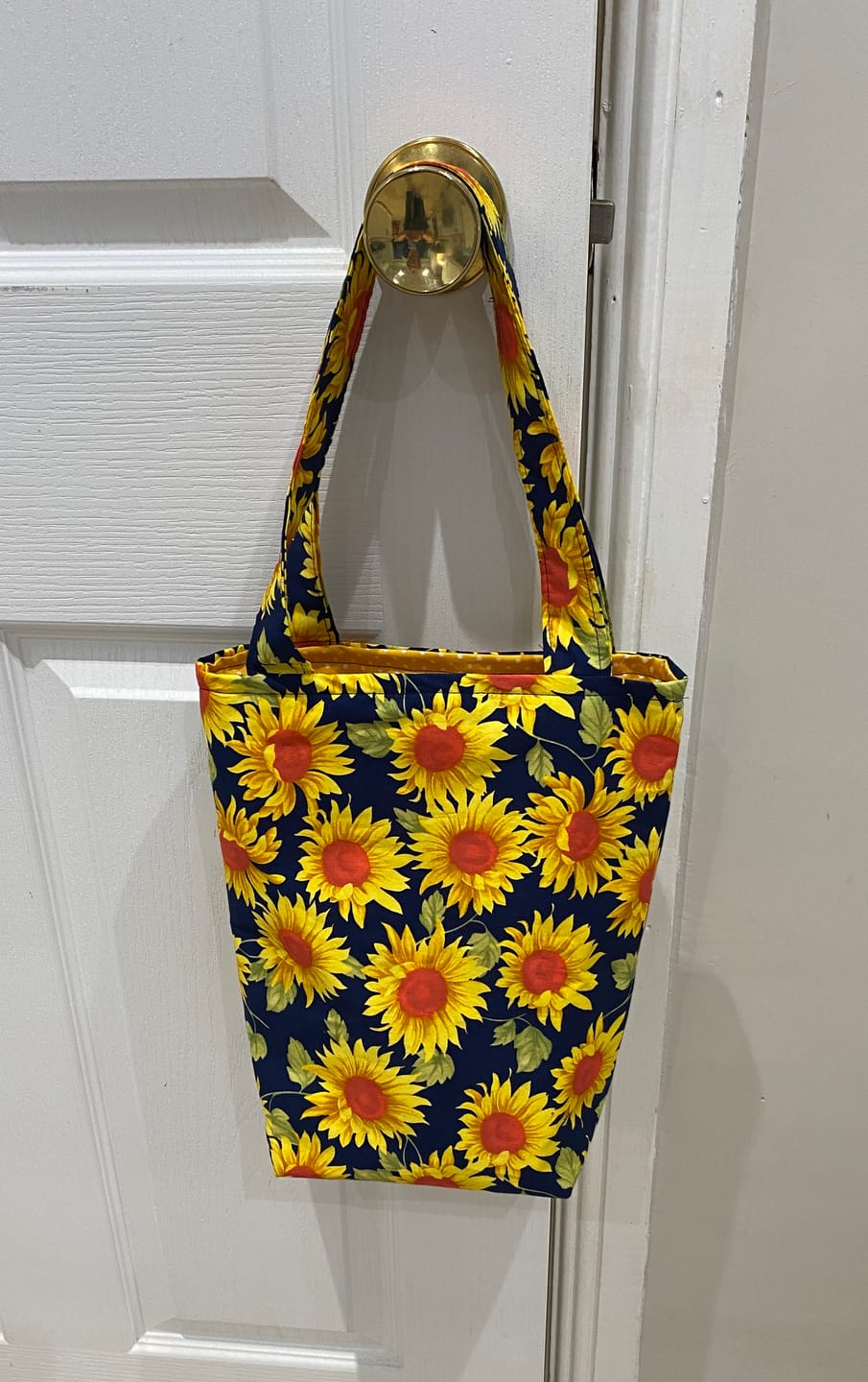 Customer photo review of Sunflowers Rose & Hubble Cotton Poplin Fabric
