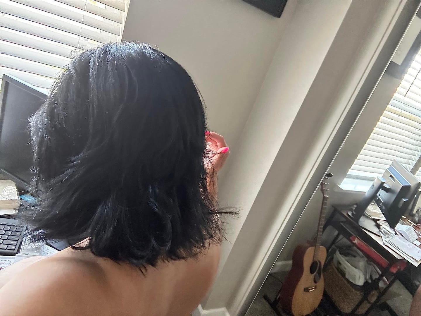 Customer photo review of KERAGEN Brazilian Keratin Treatment - Professional Smoothing Kit for Frizzy Hair