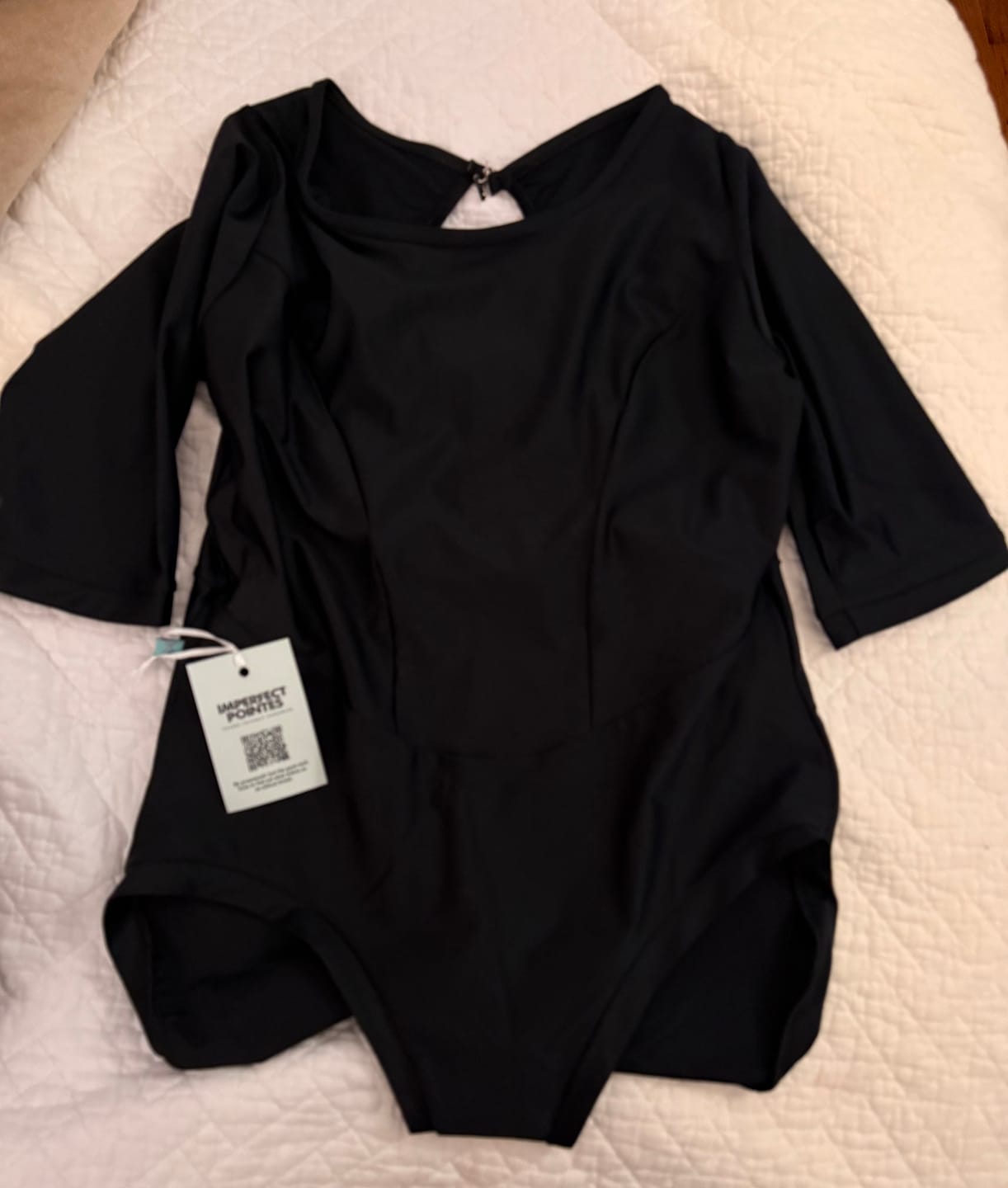 Customer photo review of We Got Boobs dance leotard - Black