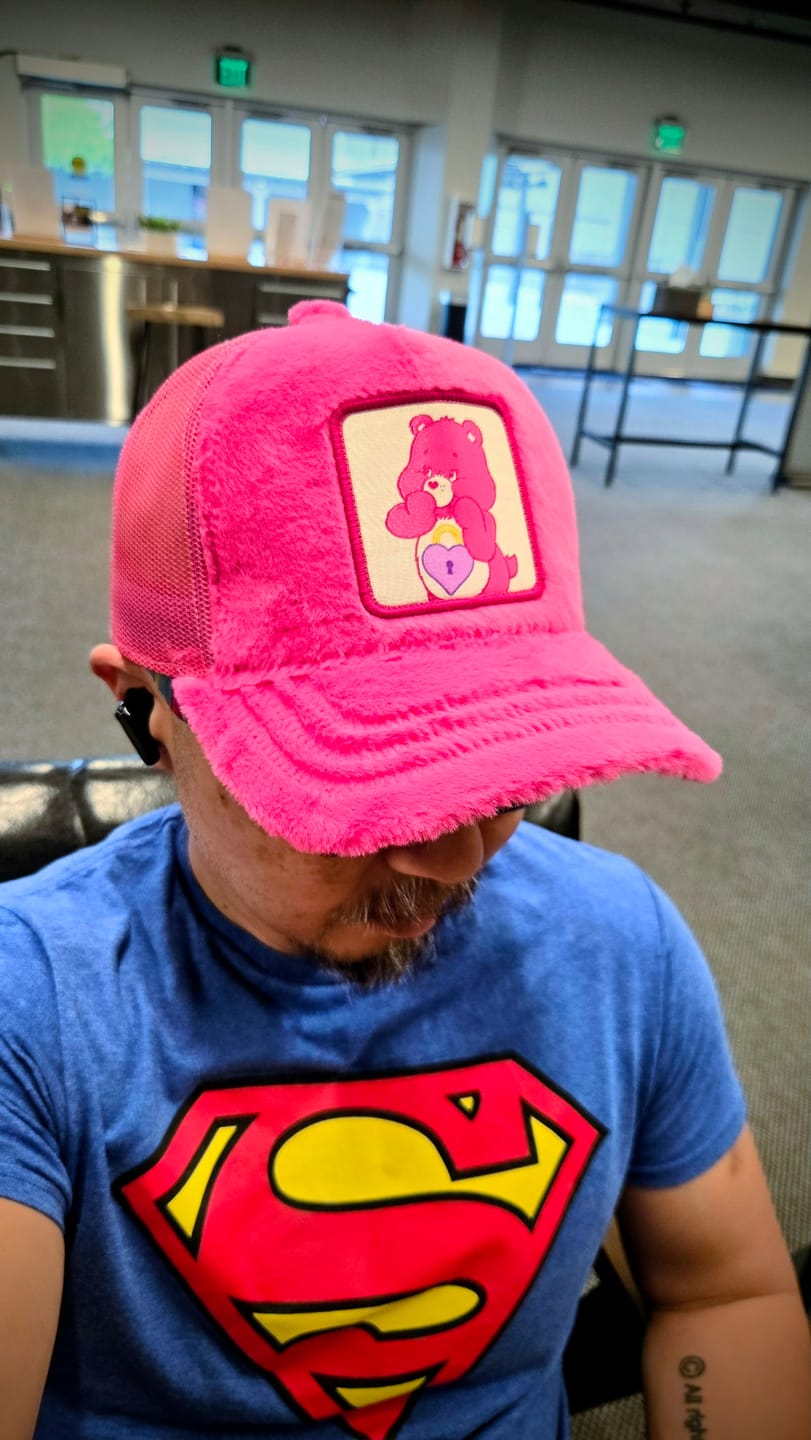 Customer photo review of OVERLORD X Care Bears: Secret Bear Trucker Cap
