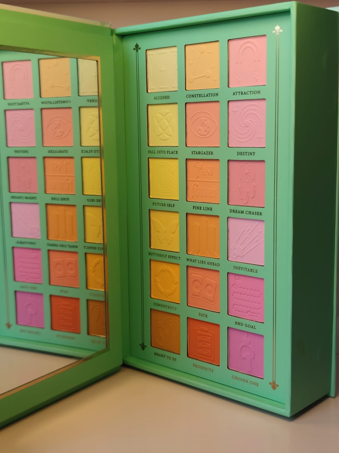 Customer photo review of P. Louise Aligning My Future Pastel Eyeshadow Palette