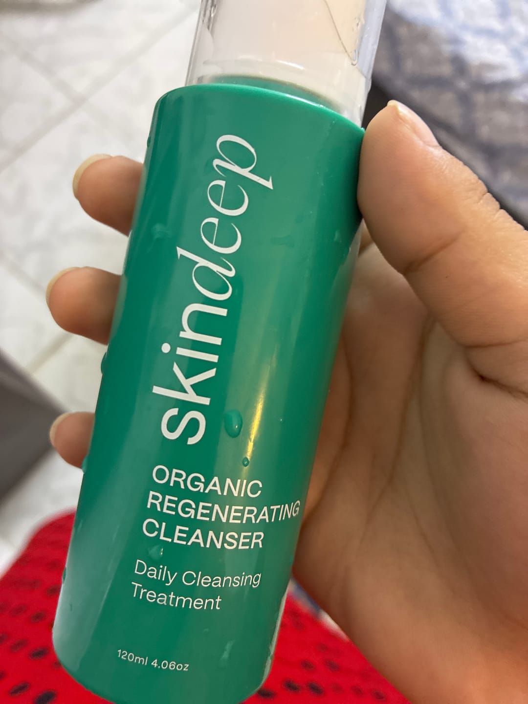 Customer photo review of ORGANIC REGENERATING FACE WASH - Daily Cleansing Treatment