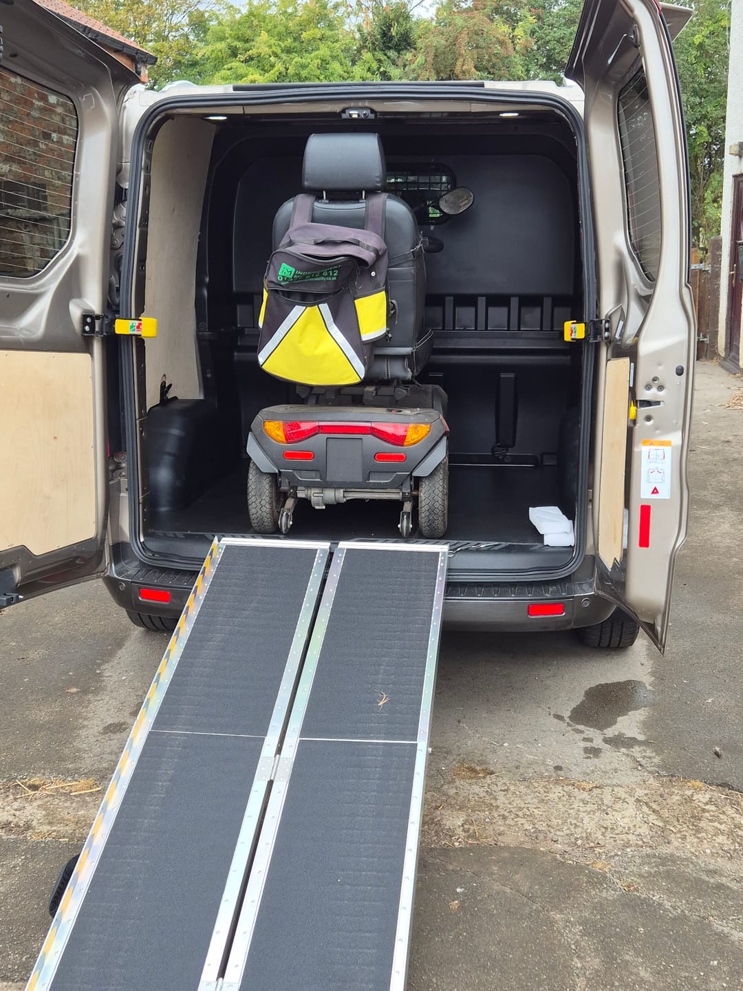 Customer photo review of 6ft Foldable Suitcase Ramp for Electric Wheelchairs & Mobility Scooters