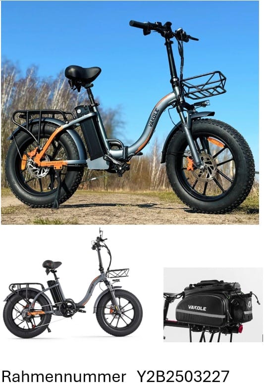 Customer photo review of Vakole Y20 Pro 20" Fat Bike 1440Wh Foldable Step-through E-bike 48V 30Ah Battery