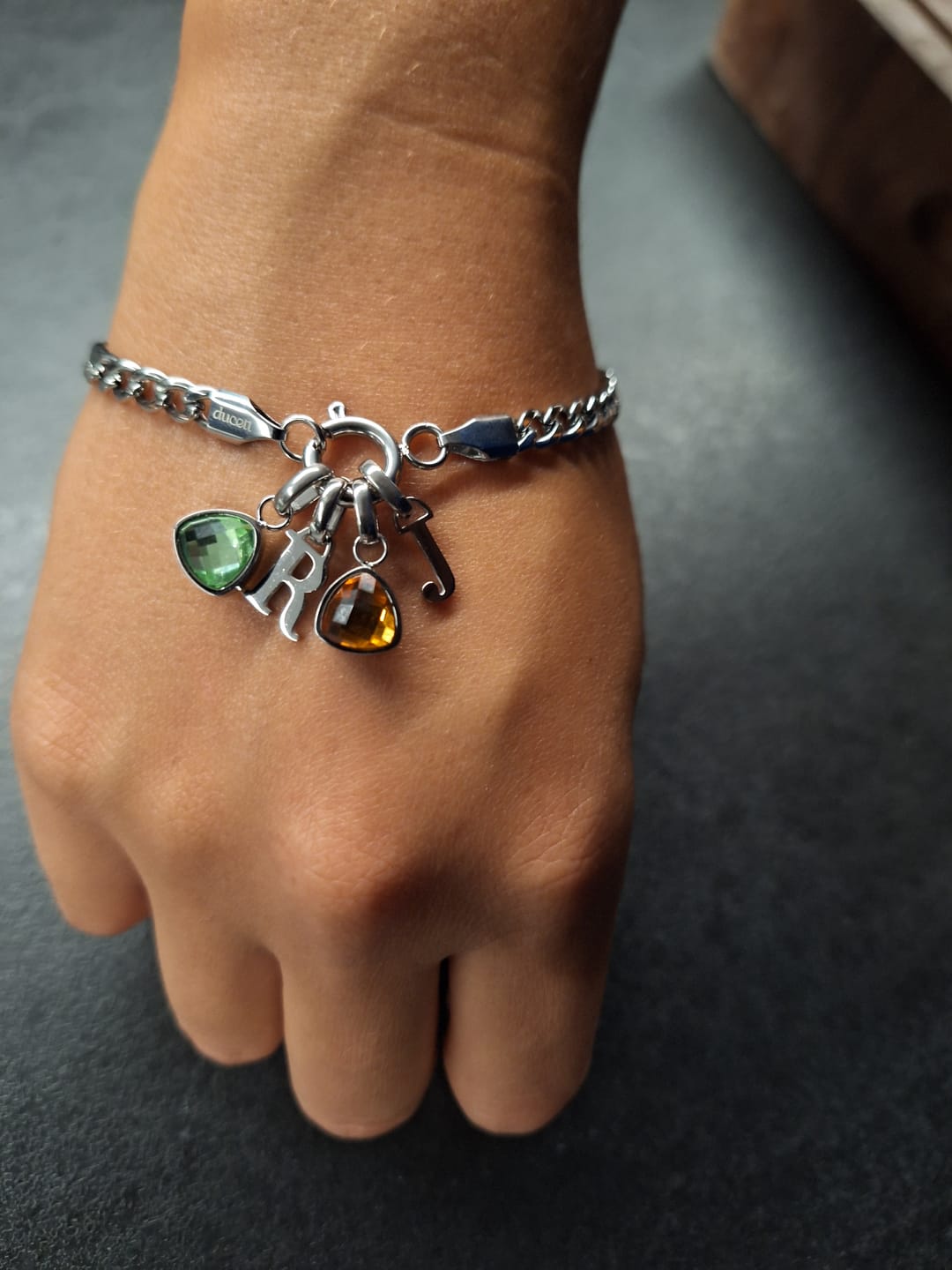 Customer photo review of Birthstone charm