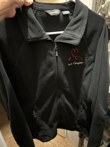 Customer photo review of Personalized 100% Poly Ladies Sport-Wick®  Full-Zip