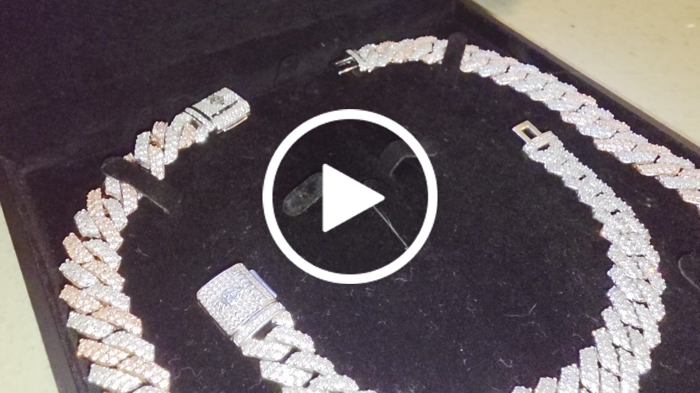 Customer video review of 14mm Monaco Chain - Two Tone