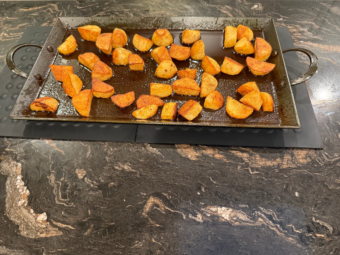 Customer photo review of Carbon Steel Griddle