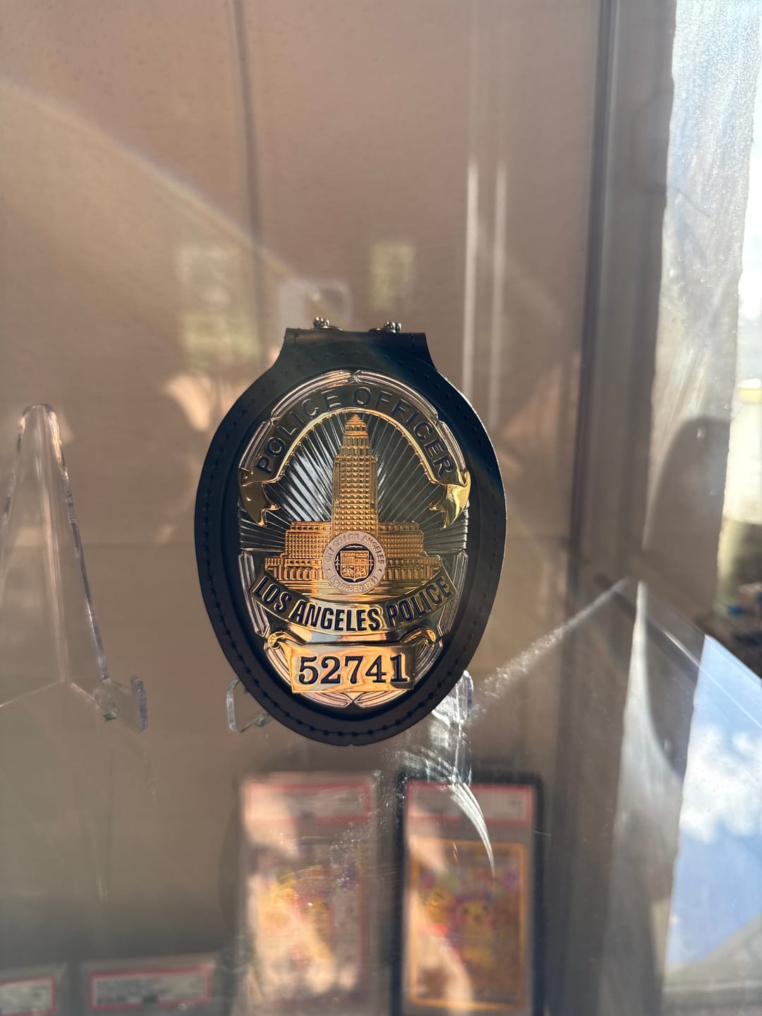 Customer photo review of LAPD Police Officer #52741 Los Angeles Police Badge Solid Copper Replica Movie Props