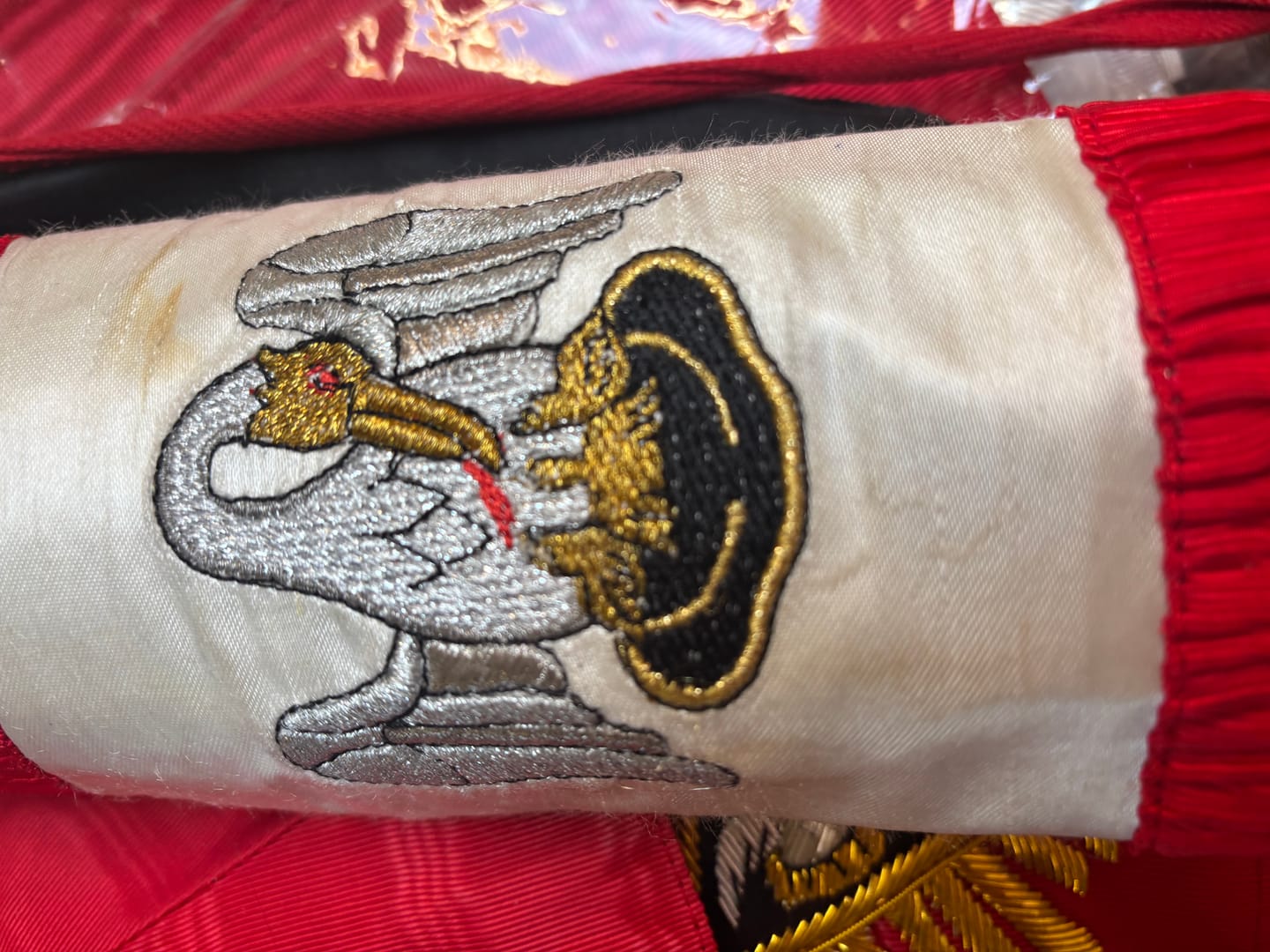 Customer photo review of Pack Tablier Apprenti & Compagnon + Gants Blancs – REAA