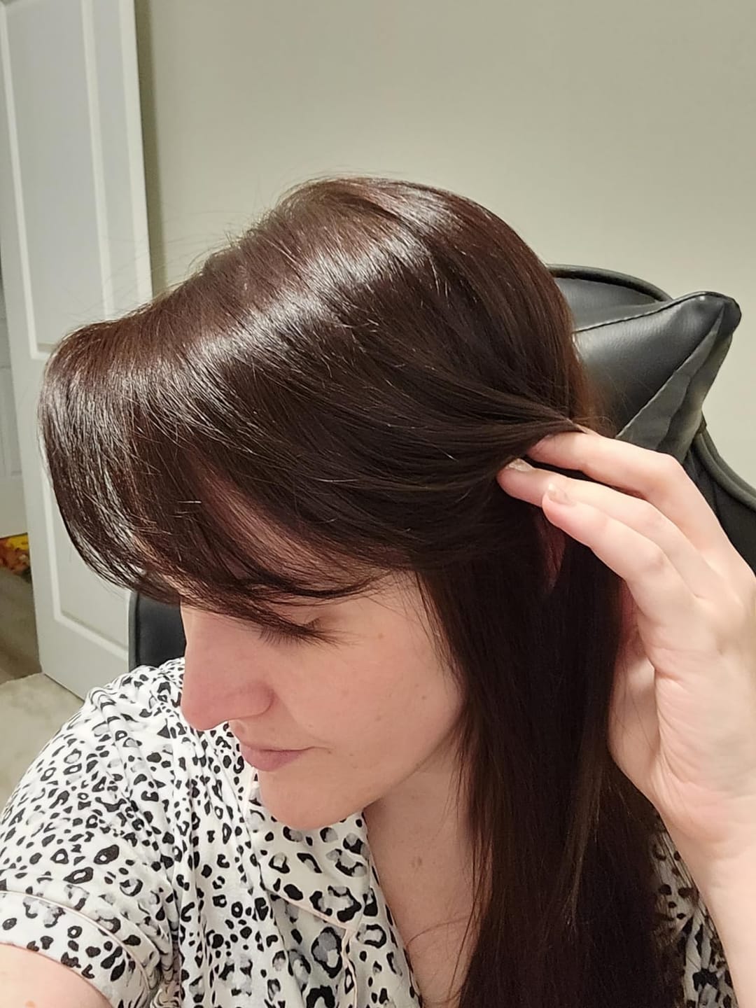 Customer photo review of KERAGEN Brazilian Keratin Treatment - Professional Smoothing Kit for Frizzy Hair