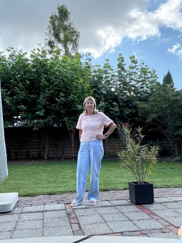 Customer photo review of REWORKED JEANS