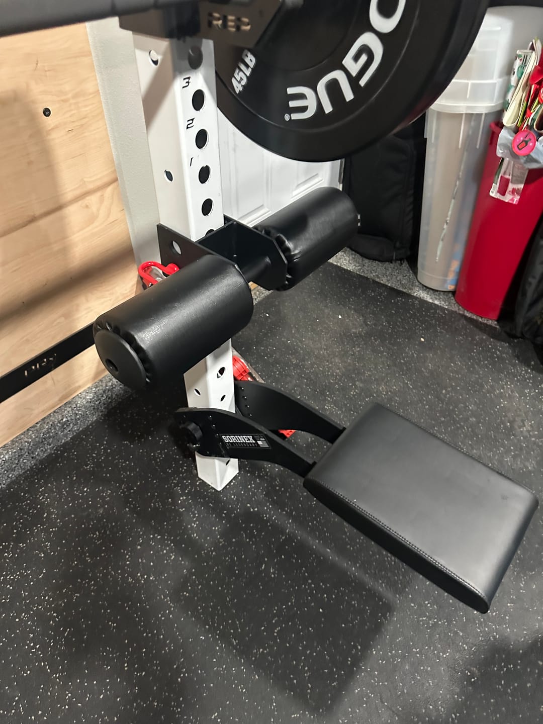 Customer photo review of Pulley System - Lat Pulldown Pad (Fits 3x3 & 3x2 Squat Racks)