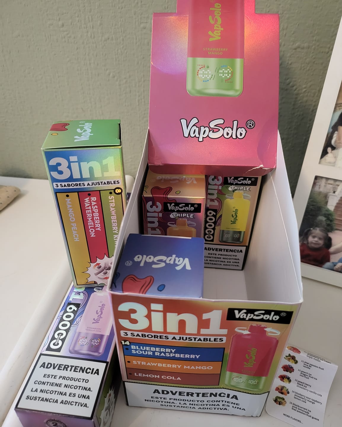 Customer photo review of VAPSOLO TRIPLE PRO 3en1 60k | Triple sabor
