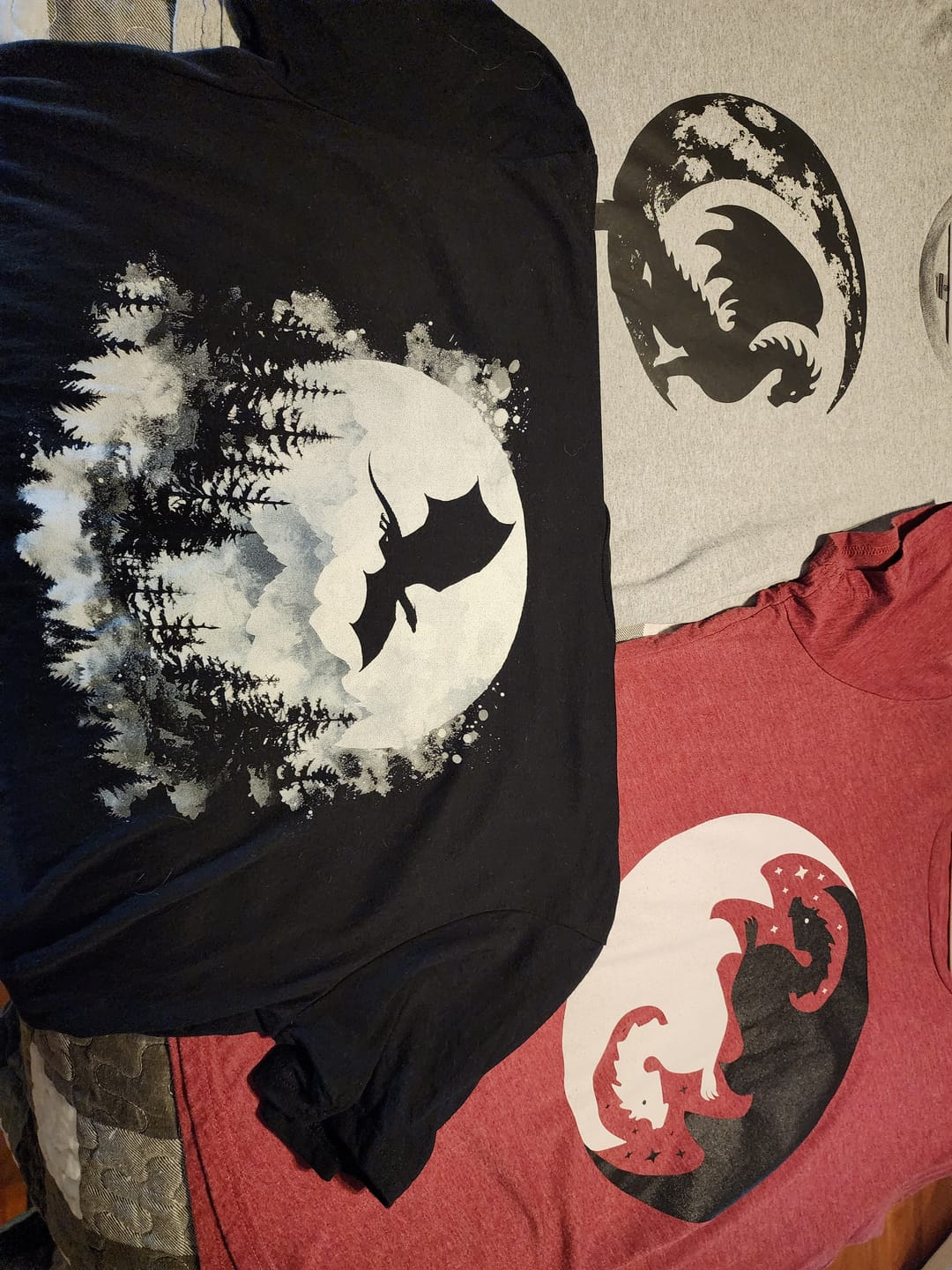 Customer photo review of Full Moon Flight Dragon T-Shirt