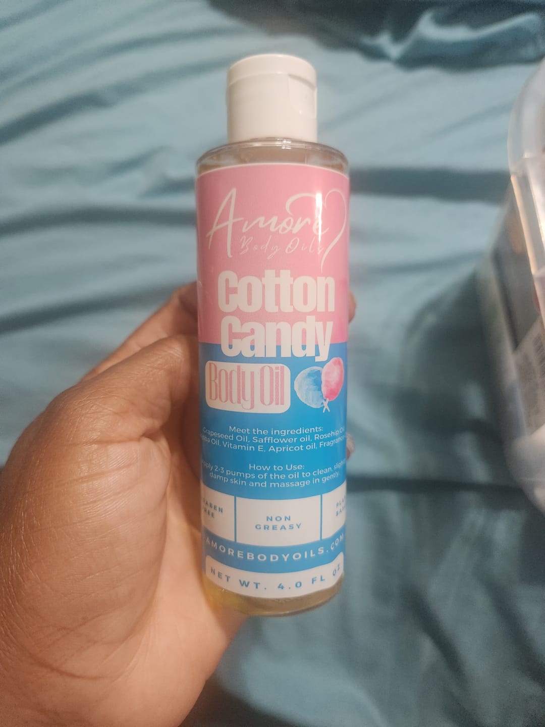 Customer photo review of Cotton Candy - Body Oil