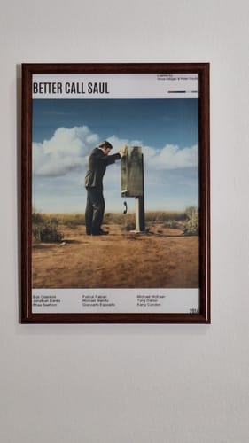 Customer photo review of Better Call Saul | Minimalist TV Serie Poster