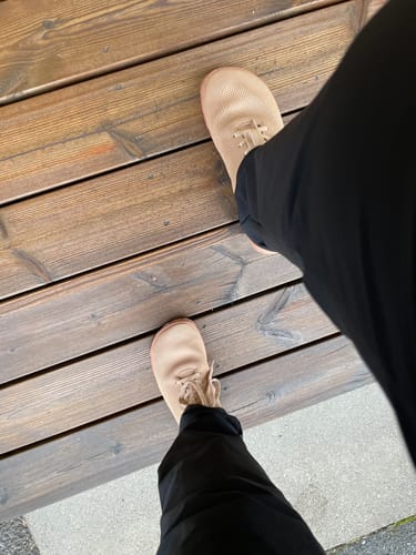 Customer photo review of Vaistoa Iloa Mid korkeavartiset paljasjalkatennarit