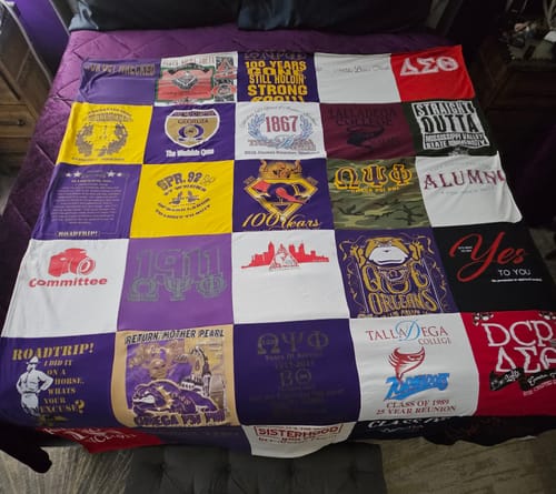 Customer photo review of Classic T-Shirt Blanket