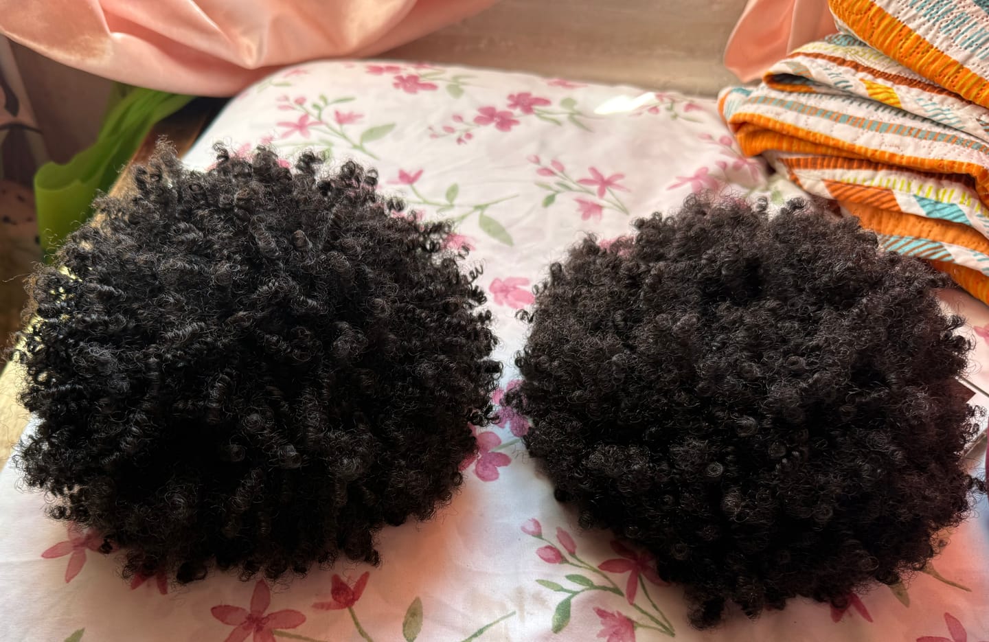 Customer photo review of Outre Big Beautiful Hair Drawstring Ponytail - 4C COILY