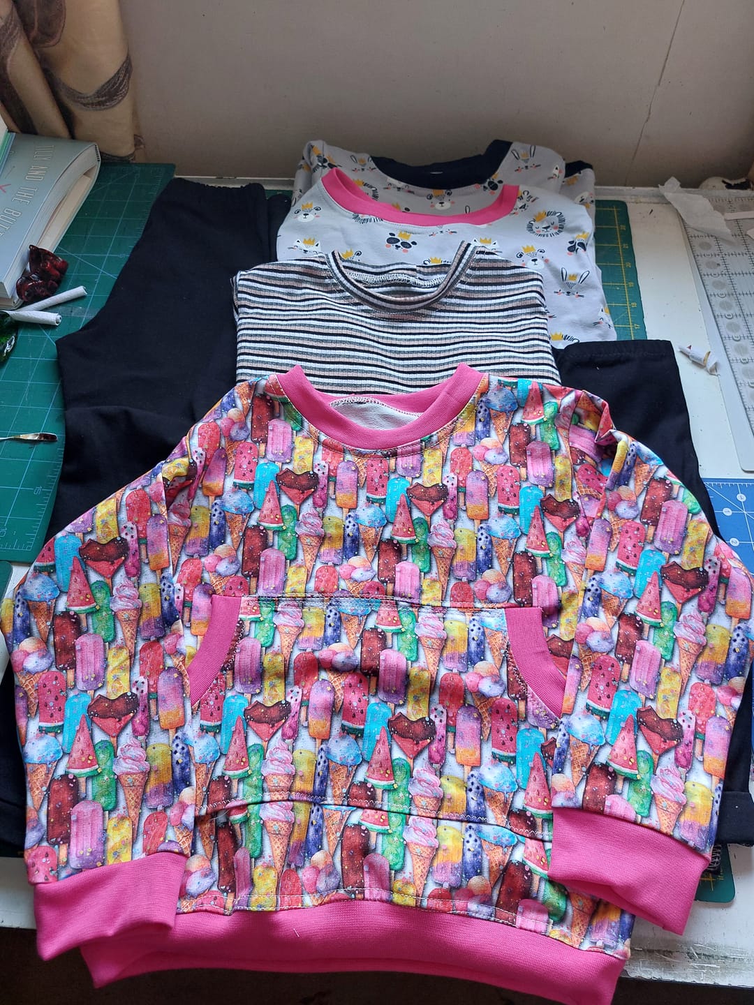 Customer photo review of Printed French Terry Remnants