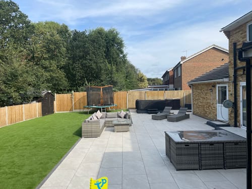 Customer photo review of Quartz - White Porcelain Paving Tiles - 900 x 600 x 20mm
