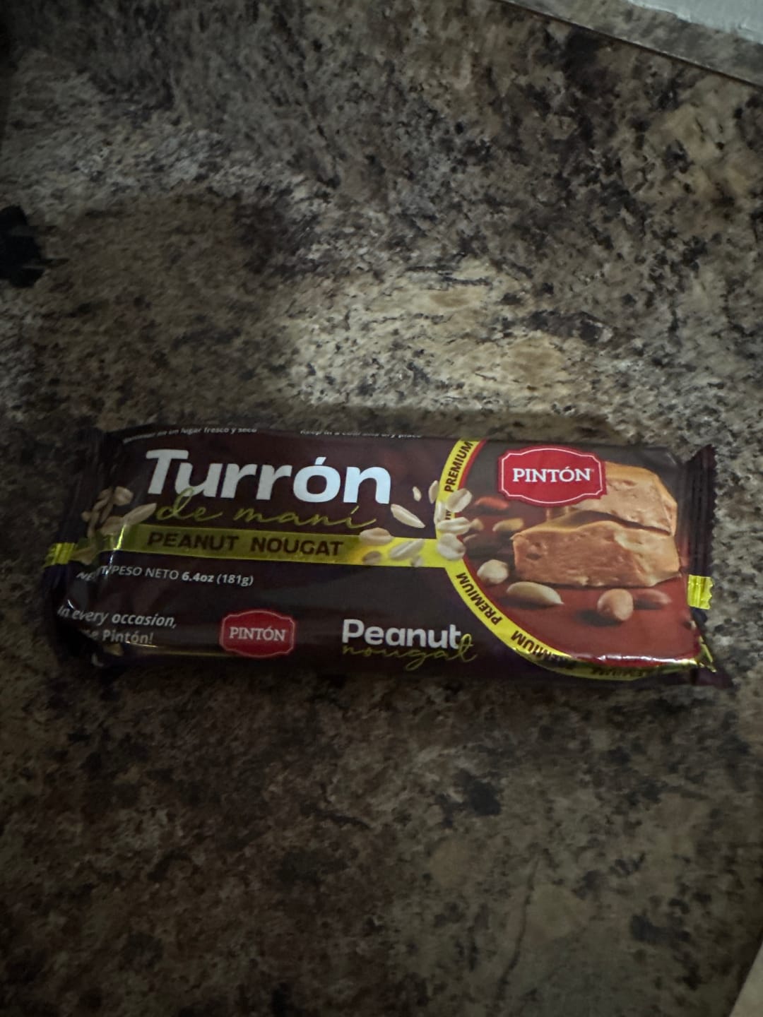 Customer photo review of Turrón de Maní Pintón Peanut