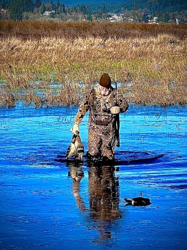 Customer photo review of FLASH SALE AquaWade Duck Waterfowl Hunting Breathable Chest Waders