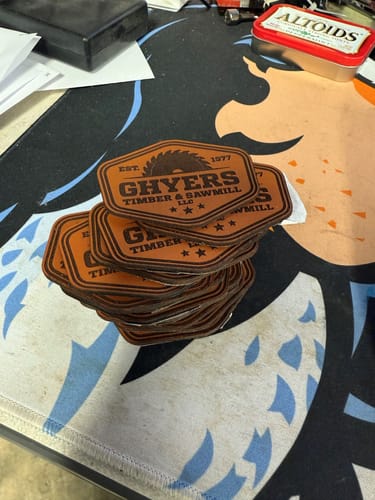 Customer photo review of Acrylic Panel -  Brushed Silver / Black (12"x24") - 1/16” thickness