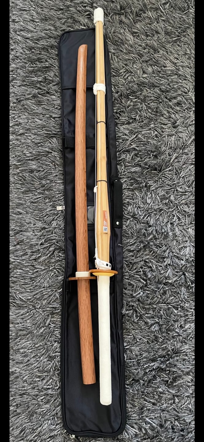 Customer photo review of KENDO BEGINNER START UP VALUE SET - Uniform Set, Shinai, Bokken & Carry Bag!