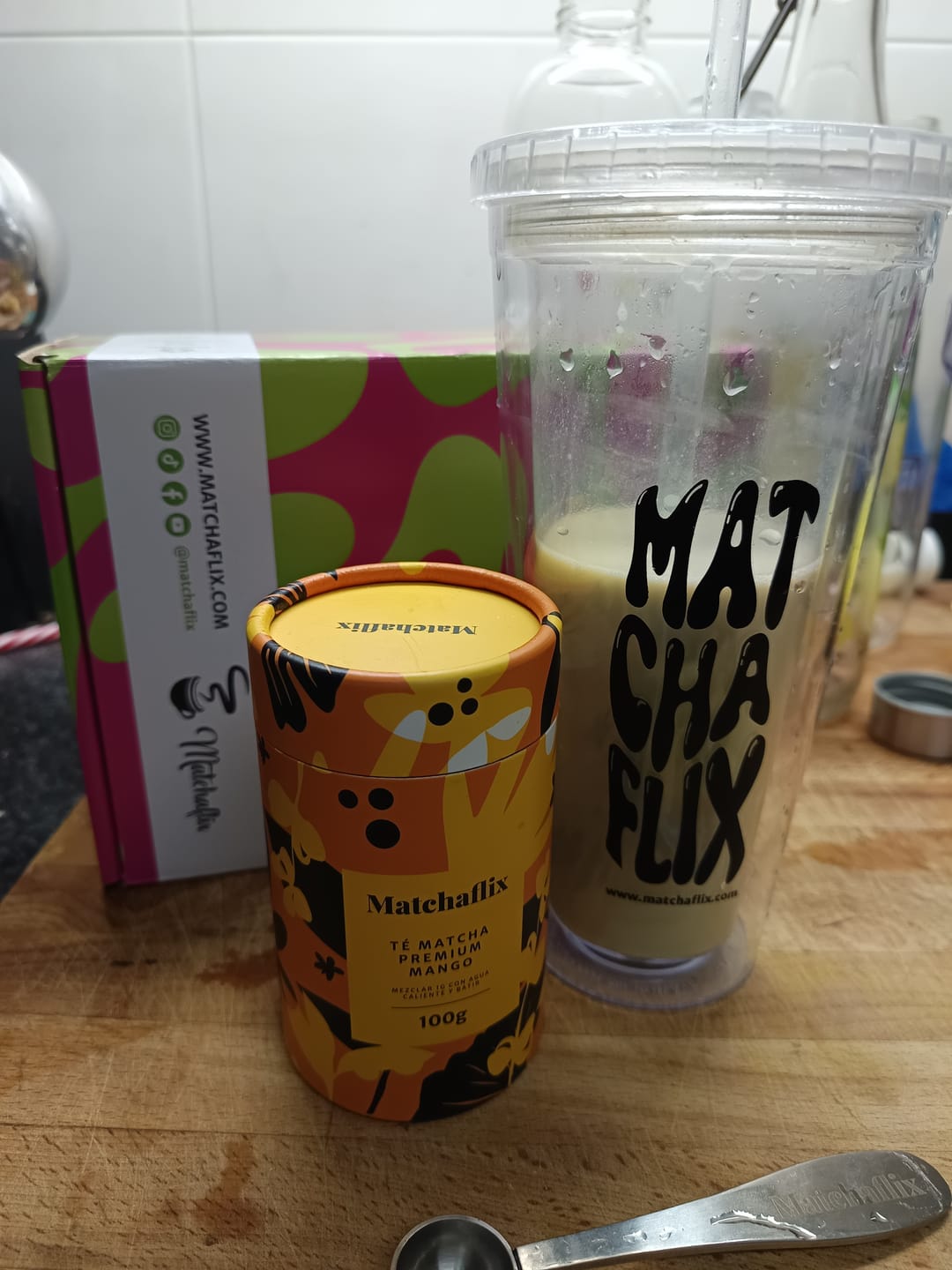 Customer photo review of Té Matcha Premium Mango