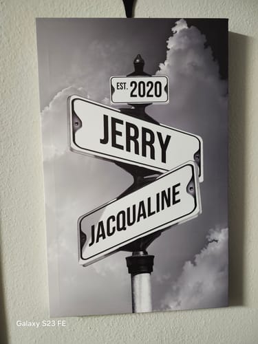 Customer photo review of COUPLES DATE OF LOVE by Cstm Canvas