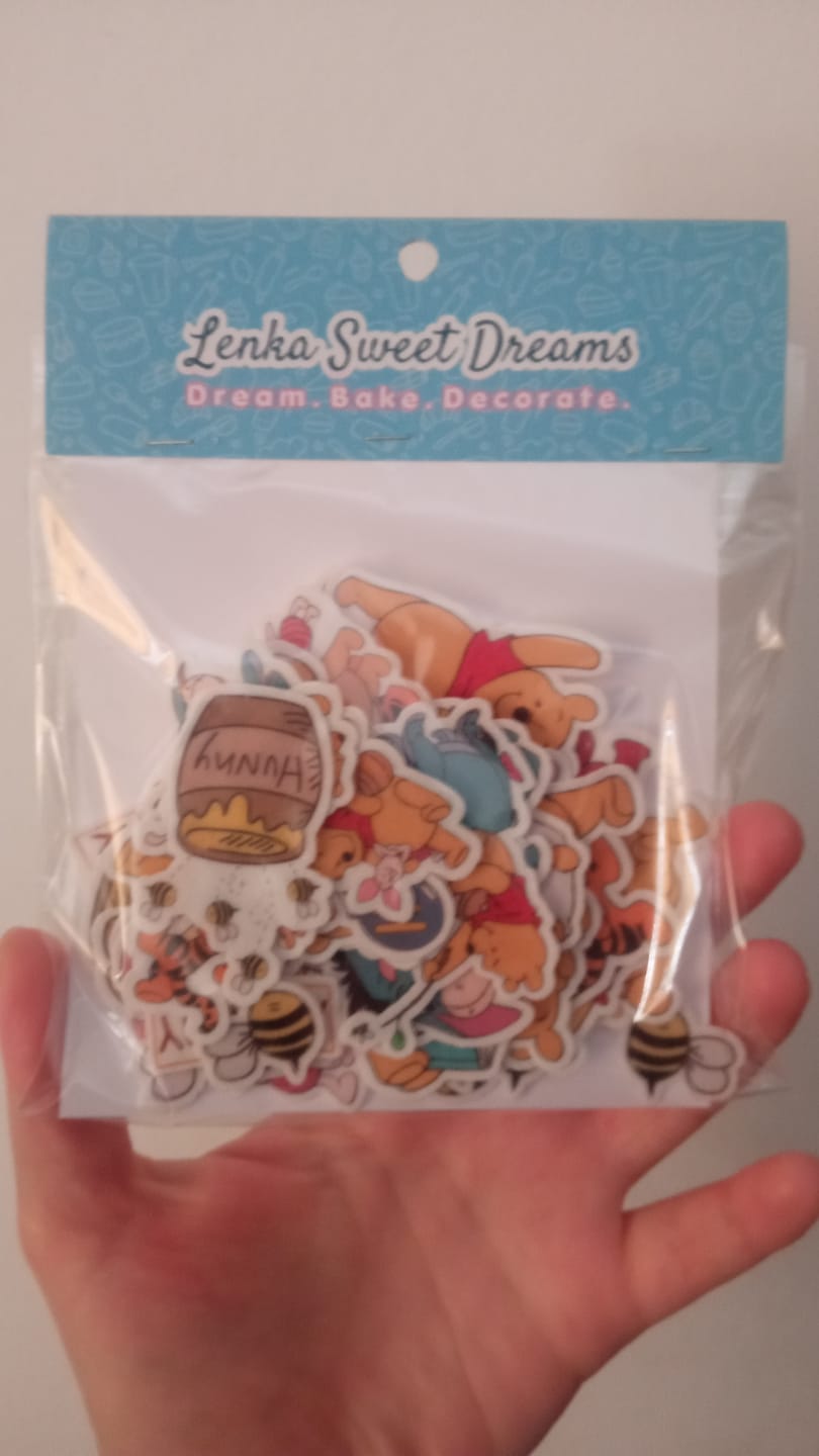 Customer photo review of Βρώσιμα σχέδια Winnie the Pooh σετ 33 τεμ.