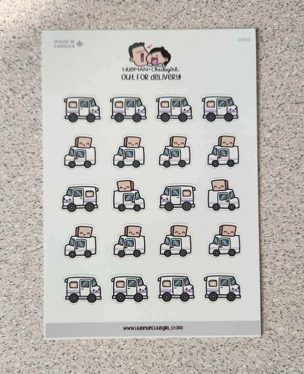 Customer photo review of Out for Delivery! Planner Stickers