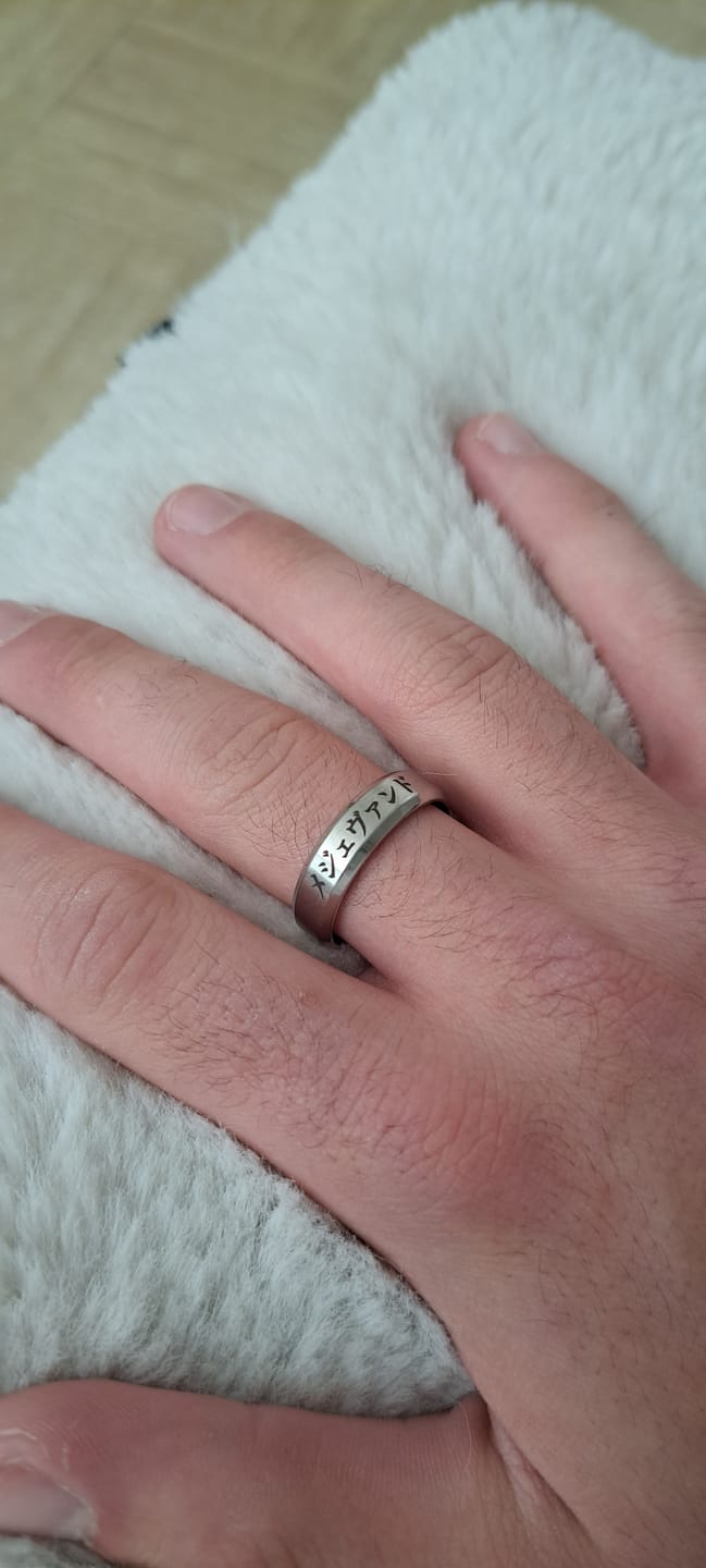 Customer photo review of Anneau Personnalisé Japonais