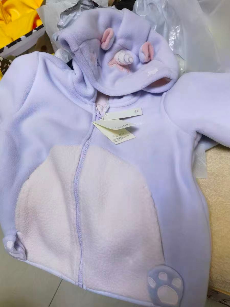 Customer photo review of Dave&Bella Girls/Boys Autumn Zoo Series Warm Playful Fleece Jacket Coat