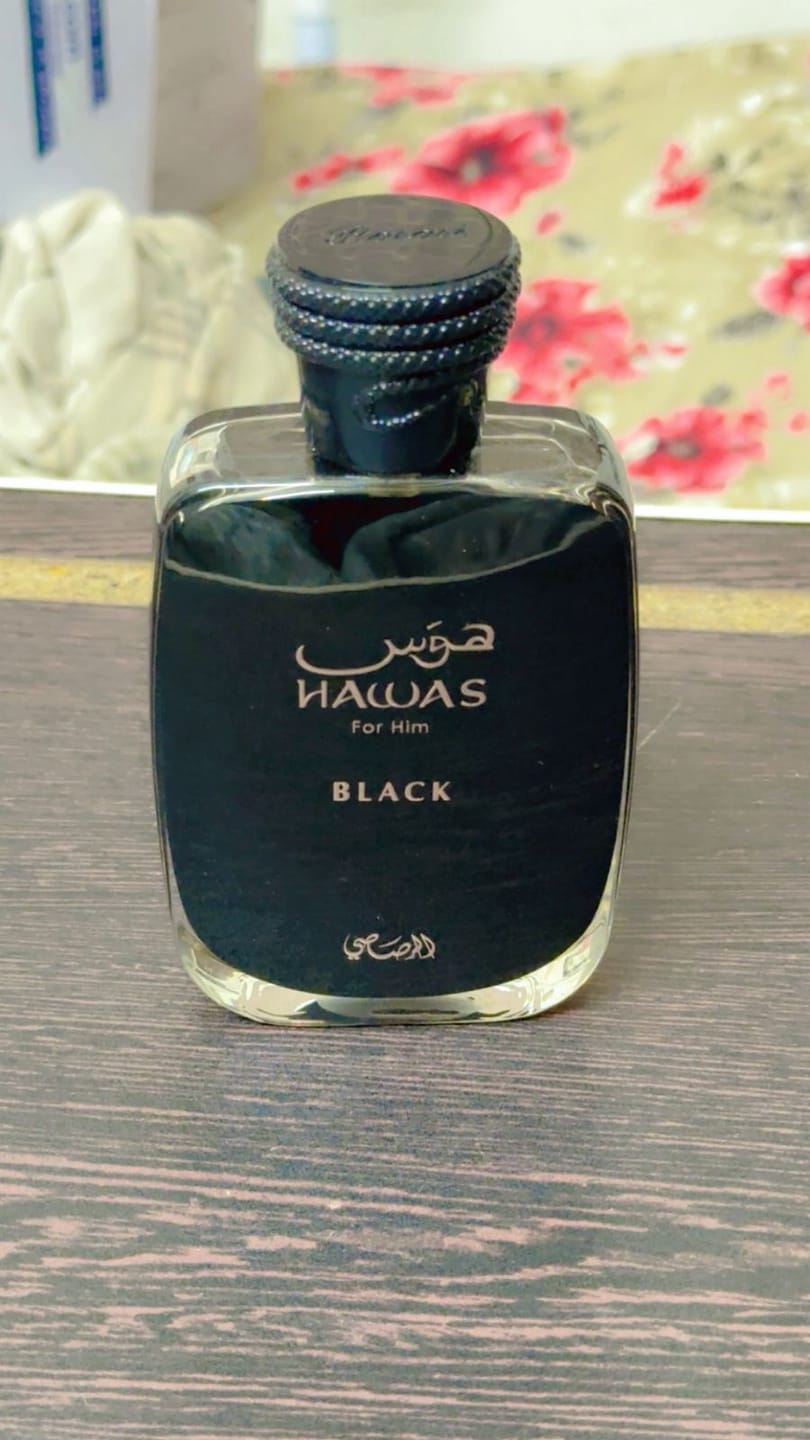 Customer photo review of Rasasi Hawas Black Eau De Parfum For Men (2024 New Release)