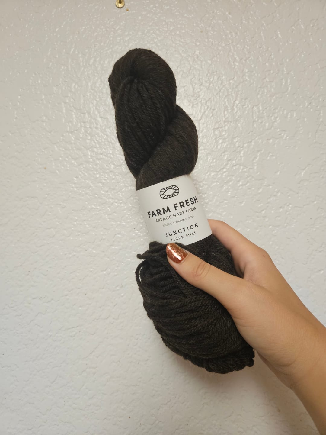 Customer photo review of Farm Fresh: Savage Hart Farm Brown Black 3-ply