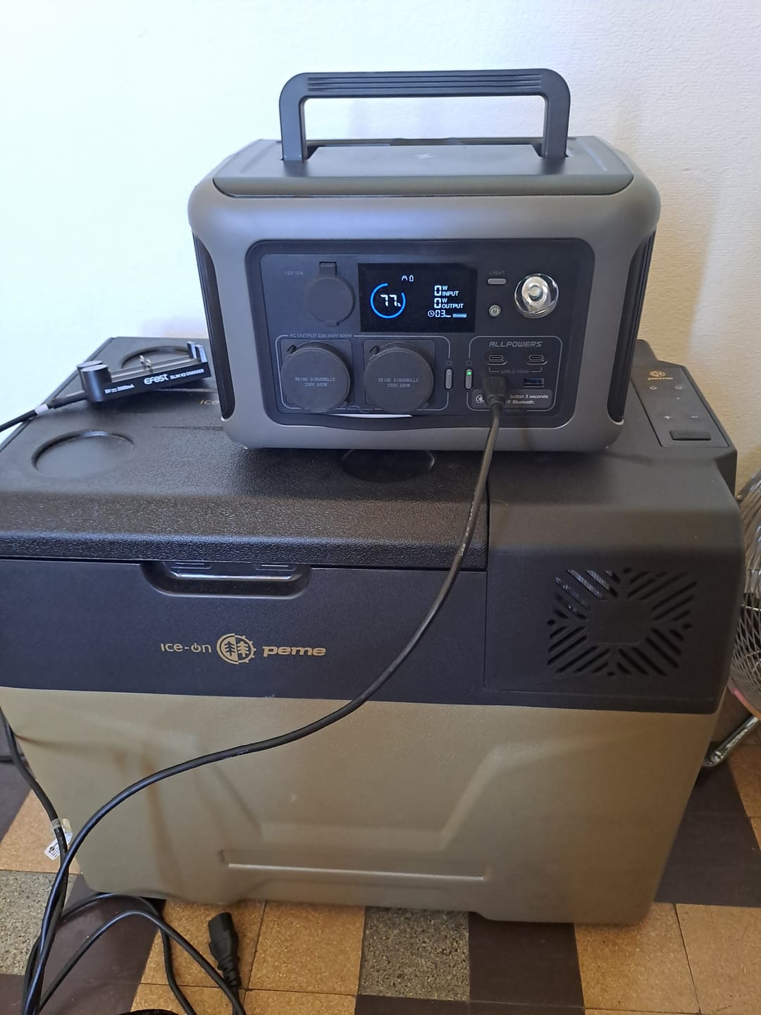 Customer photo review of ALLPOWERS R600 Station électrique portable 600W 299Wh Batterie LiFeP04