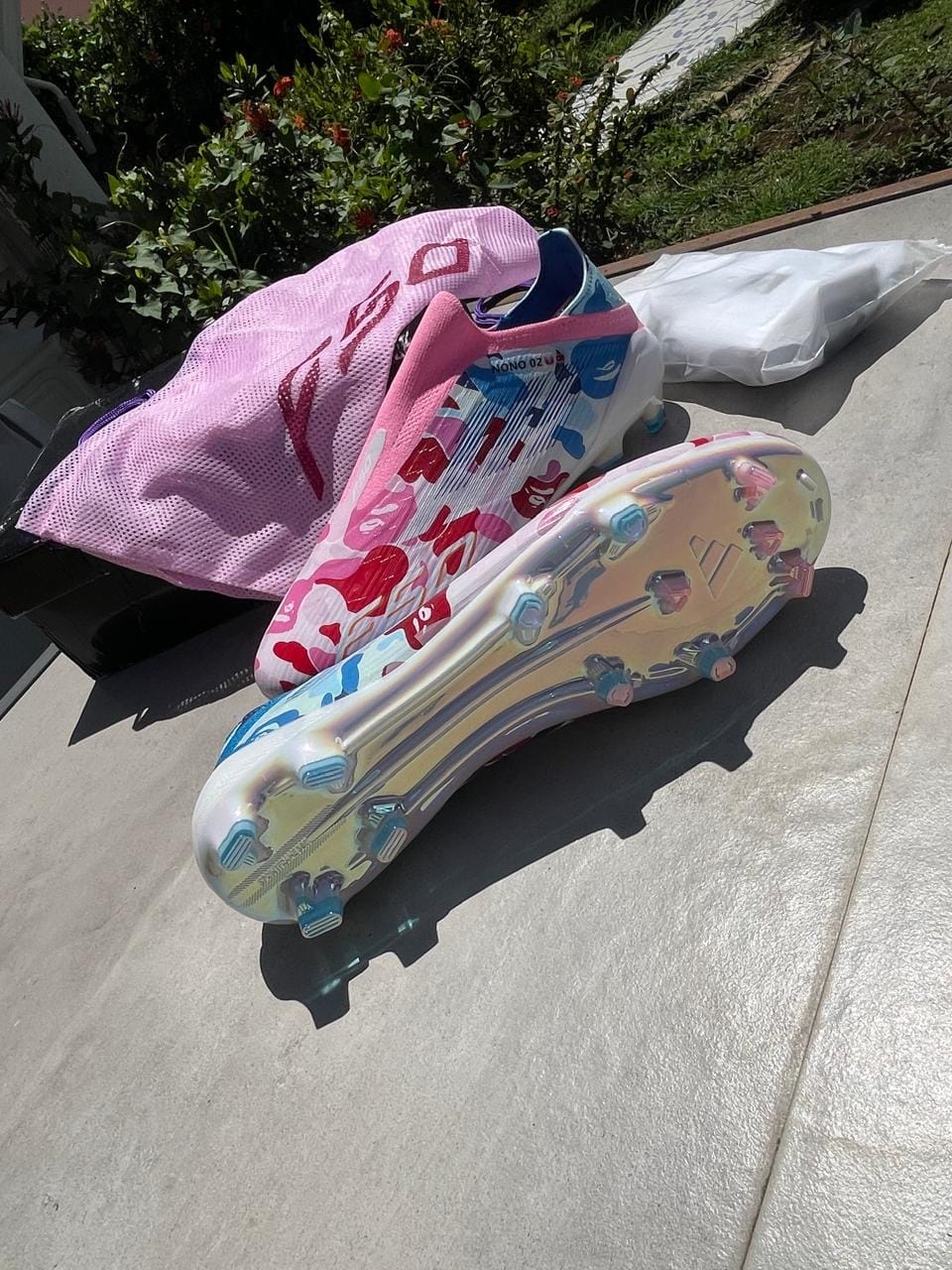 Customer photo review of F50 x Bape Laceless FG