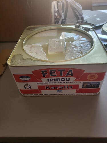 Customer photo review of Feta Premium Barrel Pyrgos PDO - around 3.5kg