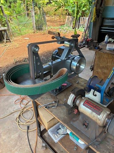Customer photo review of 2 X 72 Inch Knife Makers Sanding Belts Assortment