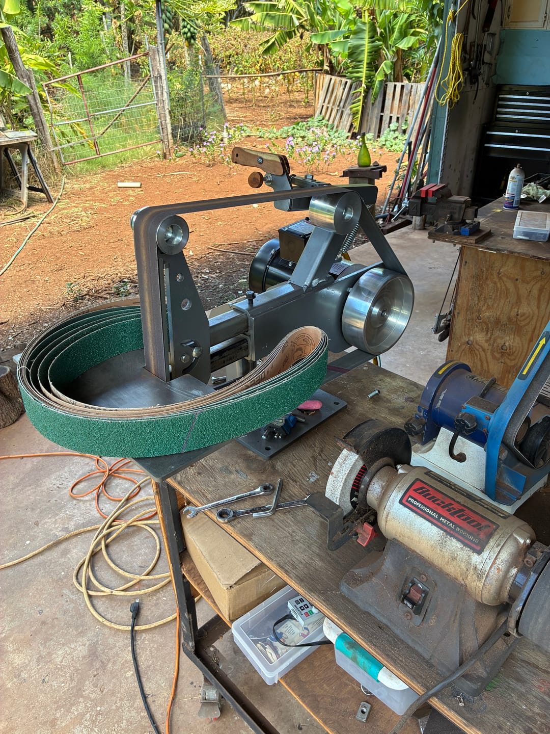 Customer photo review of 2 X 72 Inch Knife Makers Sanding Belts Assortment