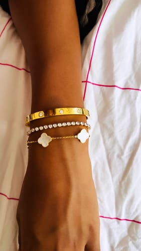 Customer photo review of Deluxe Armband Set | 18K vergoldet