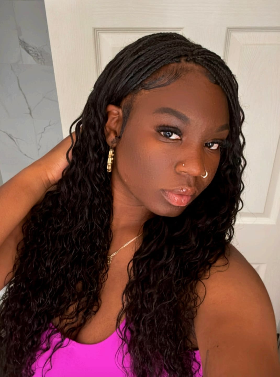 Customer photo review of Wet and Wavy Weft Bundles Human Hair