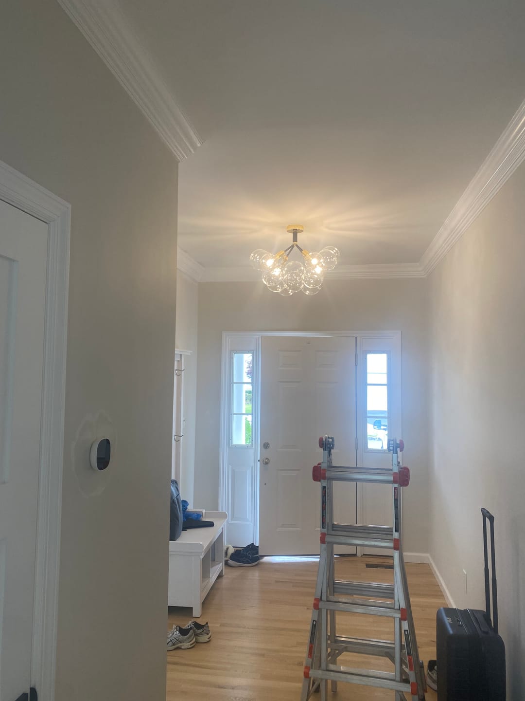 Customer photo review of Modern Cluster Glass Bubble Chandelier / Semi Flush