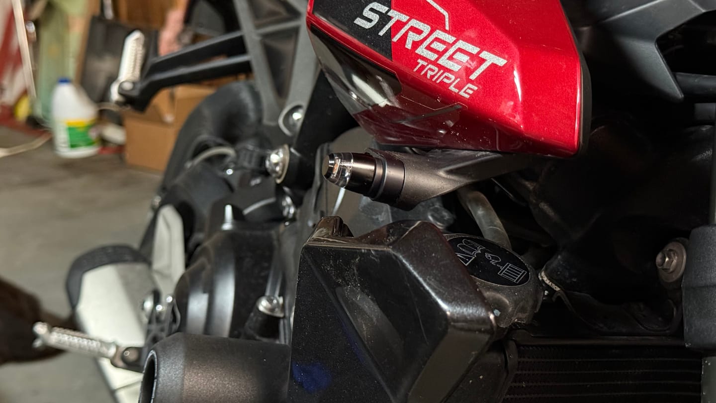 Customer photo review of Triumph Street Triple R/ RS / Moto2 Low Profile Plug & Play Turn Signal Kits – 2017-2025