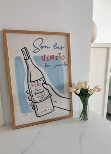 Customer photo review of Ilustración "Son las Vinito en Punto" - SIN MARCO