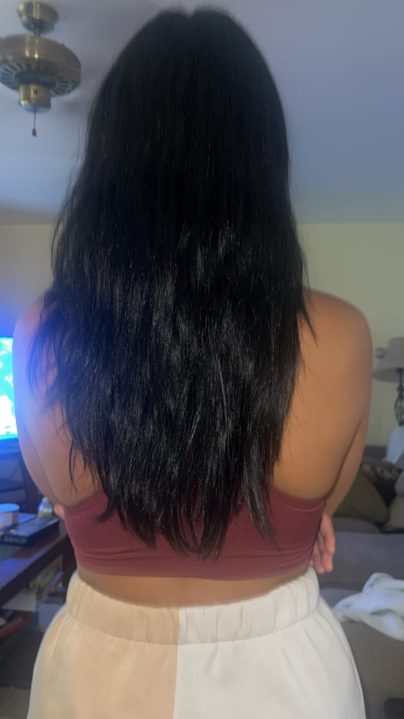 Customer photo review of KERAGEN Brazilian Keratin Treatment - Professional Smoothing Kit for Frizzy Hair